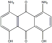 1,8-diamino-4,5-dihydroxy-9,10-dihydroanthracene-9,10-dione Struktur