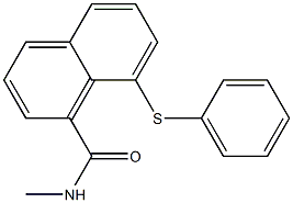 N1-methyl-8-(phenylthio)-1-naphthamide Structure