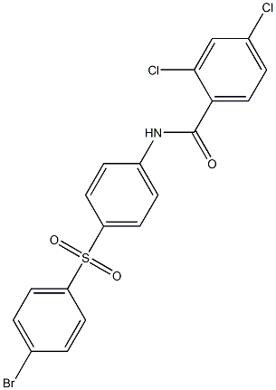 N-{4-[(4-bromophenyl)sulfonyl]phenyl}-2,4-dichlorobenzenecarboxamide Struktur