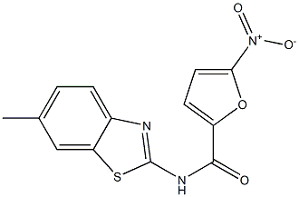 N2-(6-methyl-1,3-benzothiazol-2-yl)-5-nitro-2-furamide Struktur