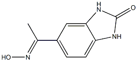 5-[(1E)-N-hydroxyethanimidoyl]-1,3-dihydro-2H-benzimidazol-2-one Struktur