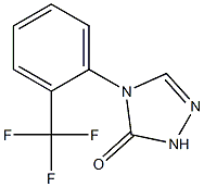 4-[2-(trifluoromethyl)phenyl]-2,4-dihydro-3H-1,2,4-triazol-3-one Struktur