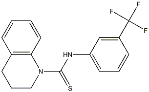 N1-[3-(trifluoromethyl)phenyl]-1,2,3,4-tetrahydroquinoline-1-carbothioamide Struktur