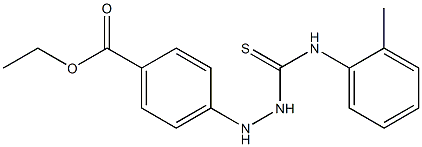 ethyl 4-[2-(2-toluidinocarbothioyl)hydrazino]benzoate Struktur