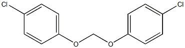 1-chloro-4-[(4-chlorophenoxy)methoxy]benzene Struktur