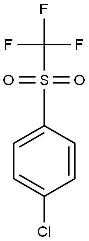 1-chloro-4-[(trifluoromethyl)sulfonyl]benzene Struktur