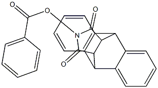 17-(benzoyloxy)-17-azapentacyclo[6.6.5.0~2,7~.0~9,14~.0~15,19~]nonadeca-2,4,6,9(14),10,12-hexaene-16,18-dione Struktur