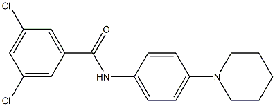 3,5-dichloro-N-(4-piperidinophenyl)benzenecarboxamide Struktur