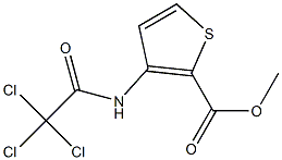 methyl 3-[(2,2,2-trichloroacetyl)amino]thiophene-2-carboxylate Struktur