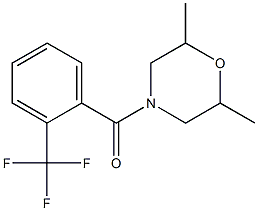 (2,6-dimethylmorpholino)[2-(trifluoromethyl)phenyl]methanone Struktur