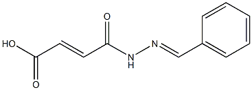 4-(2-benzylidenehydrazino)-4-oxobut-2-enoic acid Struktur