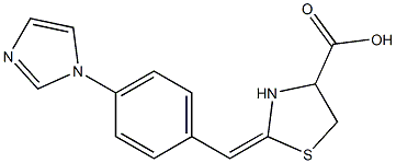 2-{(Z)-[4-(1H-imidazol-1-yl)phenyl]methylidene}-1,3-thiazolane-4-carboxylic acid Struktur