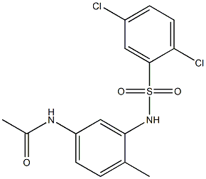 N1-(3-{[(2,5-dichlorophenyl)sulfonyl]amino}-4-methylphenyl)acetamide Struktur