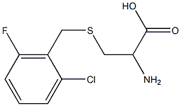 2-amino-3-[(2-chloro-6-fluorobenzyl)thio]propanoic acid Struktur