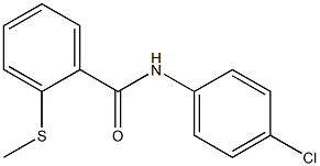 N-(4-chlorophenyl)-2-(methylsulfanyl)benzenecarboxamide Struktur