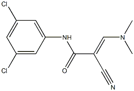 N1-(3,5-dichlorophenyl)-2-cyano-3-(dimethylamino)acrylamide Struktur