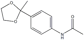 N1-[4-(2-methyl-1,3-dioxolan-2-yl)phenyl]acetamide Struktur