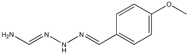 N'-(4-methoxybenzylidene)aminomethanehydrazonamide Struktur