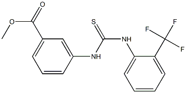 methyl 3-({[2-(trifluoromethyl)anilino]carbothioyl}amino)benzoate Struktur