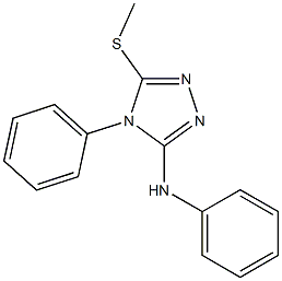 N3,4-diphenyl-5-(methylthio)-4H-1,2,4-triazol-3-amine Struktur