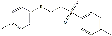 1-methyl-4-({2-[(4-methylphenyl)thio]ethyl}sulfonyl)benzene Struktur