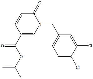 isopropyl 1-(3,4-dichlorobenzyl)-6-oxo-1,6-dihydro-3-pyridinecarboxylate Struktur