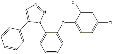 1-[2-(2,4-dichlorophenoxy)phenyl]-5-phenyl-1H-1,2,3-triazole Struktur