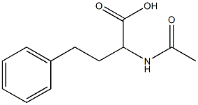 2-(acetylamino)-4-phenylbutanoic acid Struktur