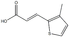 (2E)-3-(3-methylthien-2-yl)acrylic acid Struktur