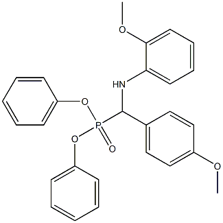 N1-[(diphenylphosphoryl)(4-methoxyphenyl)methyl]-2-methoxyaniline Struktur