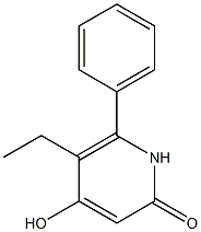 5-ethyl-4-hydroxy-6-phenyl-1,2-dihydropyridin-2-one Struktur