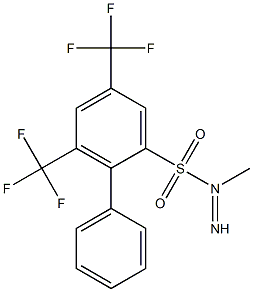 N1-imino(phenyl)methyl-3,5-di(trifluoromethyl)benzene-1-sulfonamide Struktur