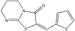 2-[(E)-2-thienylmethylidene]-6,7-dihydro-5H-[1,3]thiazolo[3,2-a]pyrimidin-3(2H)-one Struktur