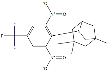 6-[2,6-dinitro-4-(trifluoromethyl)phenyl]-1,3,3-trimethyl-6-azabicyclo[3.2.1]octane Struktur