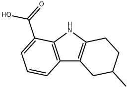 3-methyl-2,3,4,9-tetrahydro-1H-carbazole-8-carboxylic acid Struktur