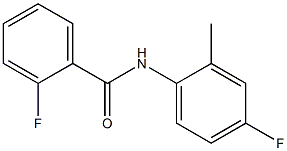 2-fluoro-N-(4-fluoro-2-methylphenyl)benzenecarboxamide Struktur