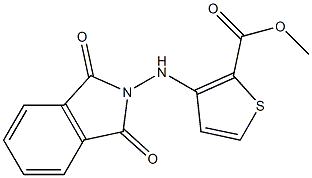 methyl 3-[(1,3-dioxo-2,3-dihydro-1H-isoindol-2-yl)amino]thiophene-2-carboxylate Struktur