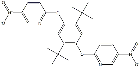 2-{2,5-di(tert-butyl)-4-[(5-nitro-2-pyridyl)oxy]phenoxy}-5-nitropyridine Struktur