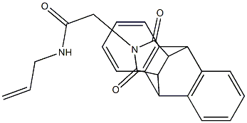 N-allyl-2-[16,18-dioxo-17-azapentacyclo[6.6.5.0~2,7~.0~9,14~.0~15,19~]nonadeca-2(7),3,5,9(14),10,12-hexaen-17-yl]acetamide Struktur