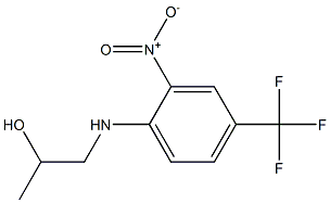 1-[2-nitro-4-(trifluoromethyl)anilino]propan-2-ol Struktur