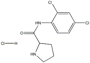 N-(2,4-dichlorophenyl)pyrrolidine-2-carboxamide hydrochloride Struktur