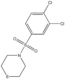 4-[(3,4-dichlorophenyl)sulfonyl]thiomorpholine Struktur