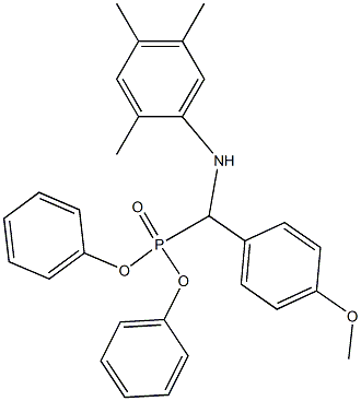 N1-[(diphenylphosphoryl)(4-methoxyphenyl)methyl]-2,4,5-trimethylaniline Struktur