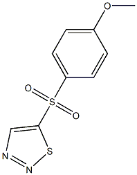 4-methoxyphenyl 1,2,3-thiadiazol-5-yl sulfone Struktur