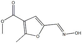 methyl 5-[(E)-(hydroxyimino)methyl]-2-methyl-3-furoate Struktur