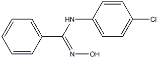 N-(4-chlorophenyl)-N'-hydroxybenzenecarboximidamide Struktur