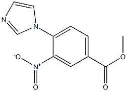 methyl 4-(1H-imidazol-1-yl)-3-nitrobenzenecarboxylate Struktur