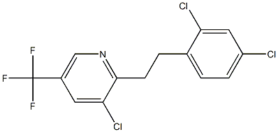 3-chloro-2-(2,4-dichlorophenethyl)-5-(trifluoromethyl)pyridine Struktur