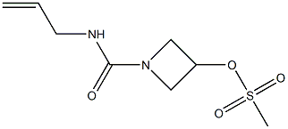 1-[(allylamino)carbonyl]azetan-3-yl methanesulfonate Struktur