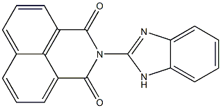 2-(1H-benzo[d]imidazol-2-yl)-2,3-dihydro-1H-benzo[de]isoquinoline-1,3-dione Struktur